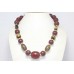 Necklace 925 Sterling Silver Processed Amber Stone Handmade Women Gift D302